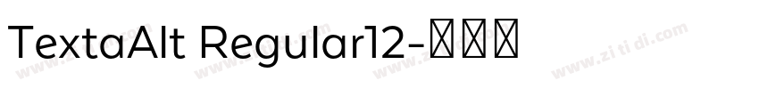 TextaAlt Regular12字体转换